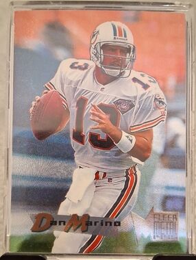 Dan Marino Football Trading Card - White/Orange/Teal